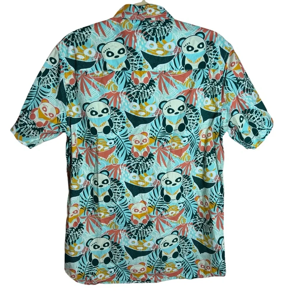 VSTR Jungle Panda Men's Button Up Shirt, Medium - Picture 2 of 10